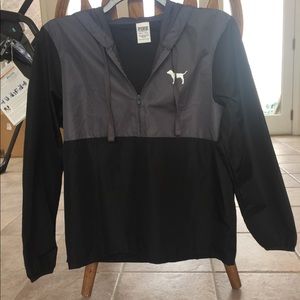 Grey and Black VS Pink Rain Jacket